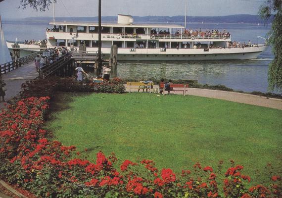 Jezioro Starnberger See w Bawarii. Ok.1963